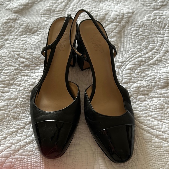 franco sarto navy heels